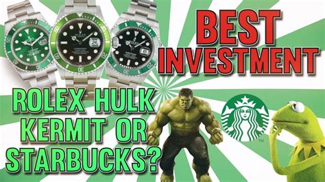 rolex hulk vs new kermit|Rolex kermit vs Hulk starbucks.